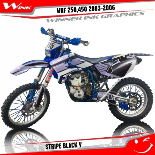 Yamaha-WRF-250-2003-2004-2005-WRF-450-2003-2004-2005-2006-graphics-kit-and-decals-Stripe-Black-V