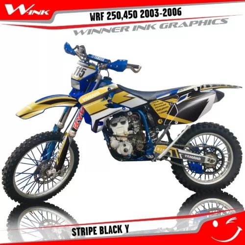 Yamaha-WRF-250-2003-2004-2005-WRF-450-2003-2004-2005-2006-graphics-kit-and-decals-Stripe-Black-Y