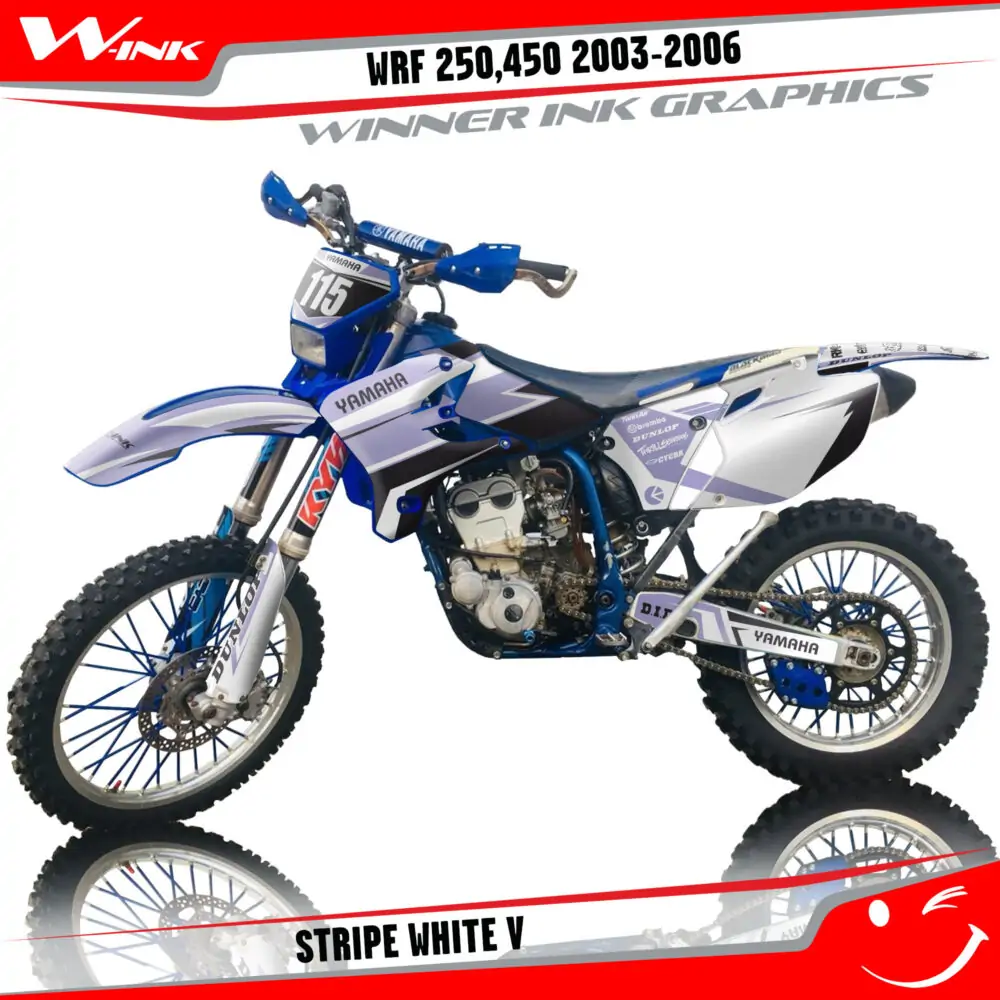 Yamaha-WRF-250-2003-2004-2005-WRF-450-2003-2004-2005-2006-graphics-kit-and-decals-Stripe-White-V