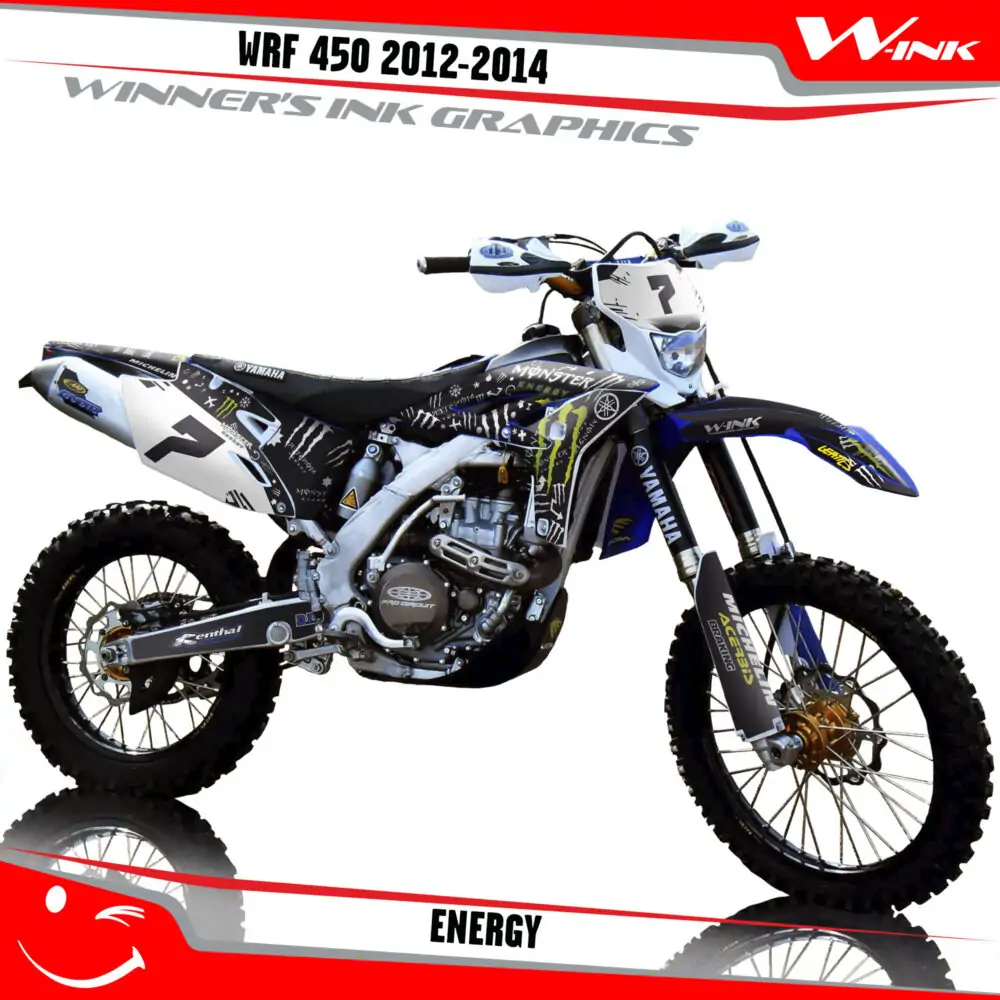 Yamaha-WRF 450 2012-2014-graphics-kit-and-decals-with-design-Energy