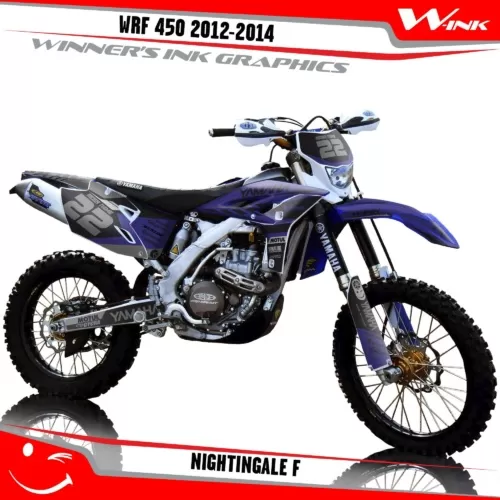 Yamaha-WRF 450 2012-2014-graphics-kit-and-decals-with-design-Nightingale-F