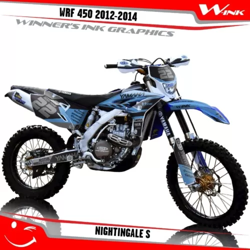 Yamaha-WRF 450 2012-2014-graphics-kit-and-decals-with-design-Nightingale-S