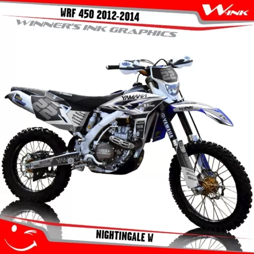 Yamaha-WRF 450 2012-2014-graphics-kit-and-decals-with-design-Nightingale-W