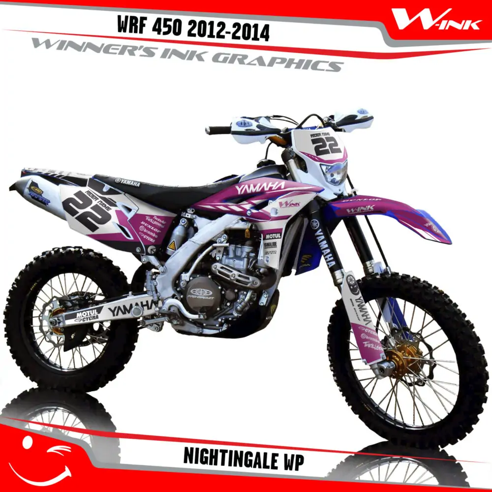 Yamaha-WRF 450 2012-2014-graphics-kit-and-decals-with-design-Nightingale-WP