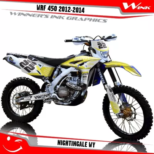 Yamaha-WRF 450 2012-2014-graphics-kit-and-decals-with-design-Nightingale-WY