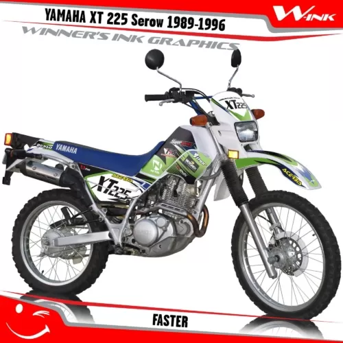 Yamaha-XT-225-Serow-1989--1990-1991-1992-1993-1994-1995-1996-graphics-kit-and-decals-Faster