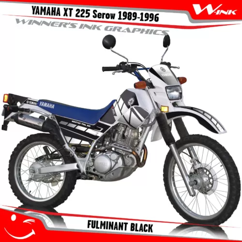 Yamaha-XT-225-Serow-1989--1990-1991-1992-1993-1994-1995-1996-graphics-kit-and-decals-Fulminant-Black