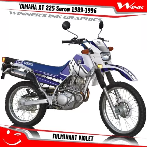 Yamaha-XT-225-Serow-1989--1990-1991-1992-1993-1994-1995-1996-graphics-kit-and-decals-Fulminant-Violet