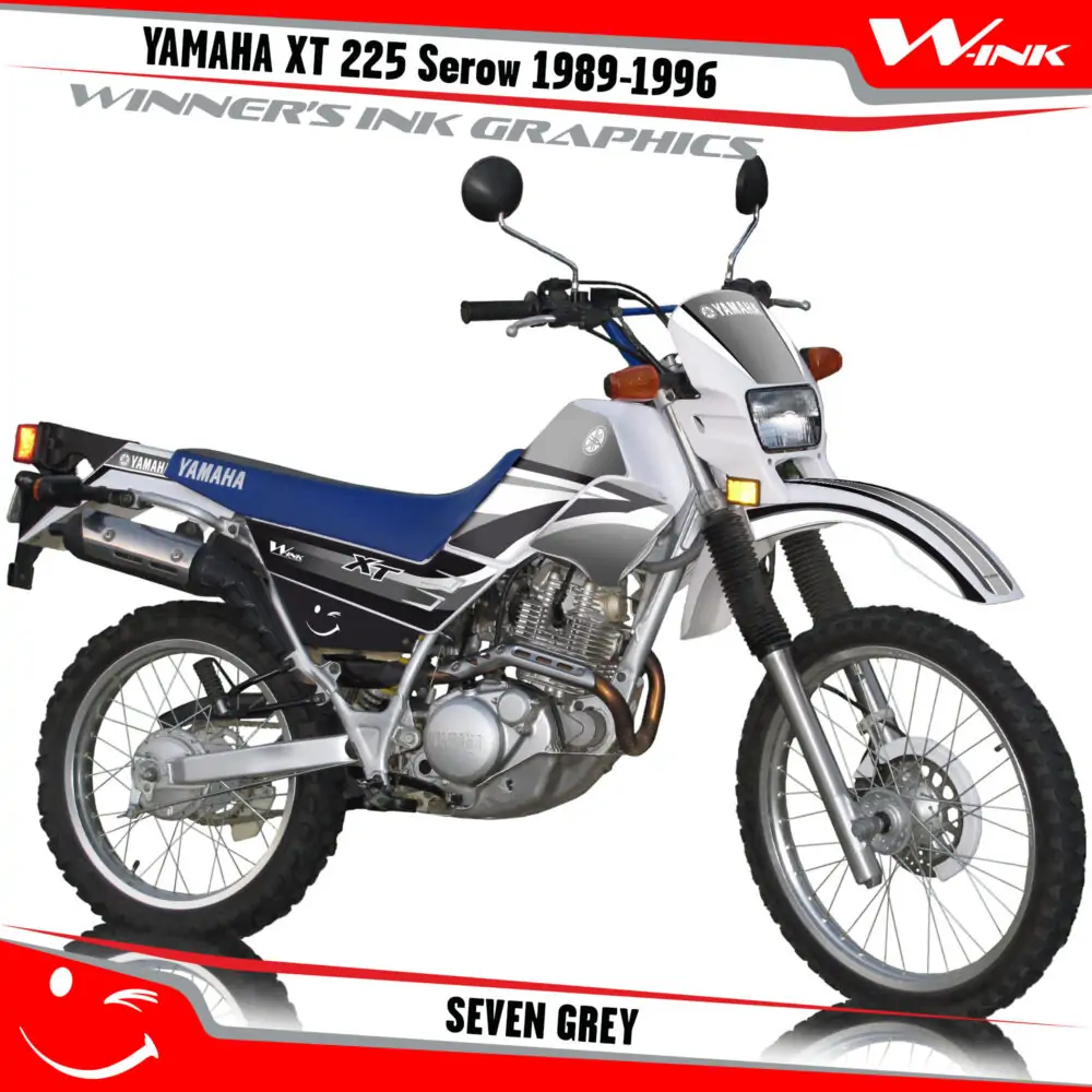 Yamaha-XT-225-Serow-1989--1990-1991-1992-1993-1994-1995-1996-graphics-kit-and-decals-Seven-Grey