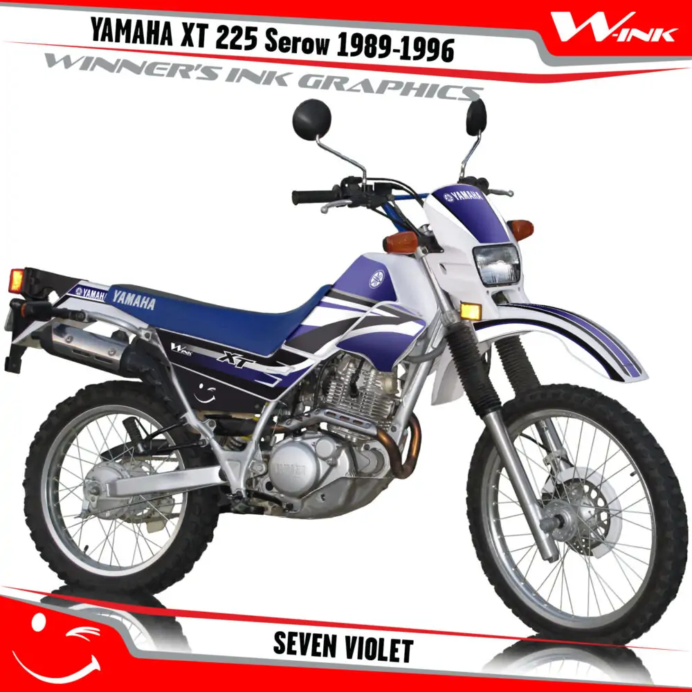 Yamaha-XT-225-Serow-1989--1990-1991-1992-1993-1994-1995-1996-graphics-kit-and-decals-Seven-Violet