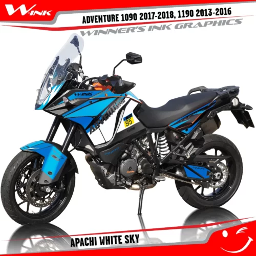 KTM-Adventure-1090-2017-2018-2019-1190-2013-2014-2015-2016-graphics-kit-and-decals-with-designs-Apachi-White-Sky