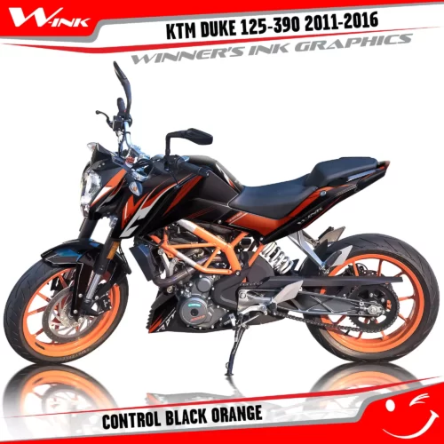 KTM-DUKE-125-200-250-390-2011-2012-2013-2014-2015-2016-graphics-kit-and-decals-Control-Black-Orange