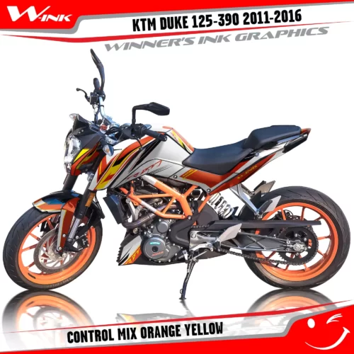 KTM-DUKE-125-200-250-390-2011-2012-2013-2014-2015-2016-graphics-kit-and-decals-Control-Mix-Orange-Yellow