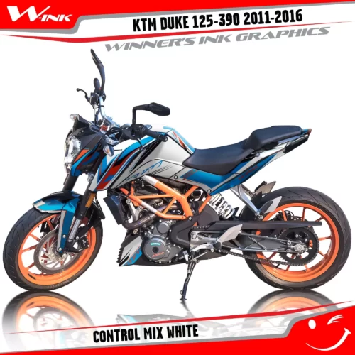 KTM-DUKE-125-200-250-390-2011-2012-2013-2014-2015-2016-graphics-kit-and-decals-Control-Mix-White