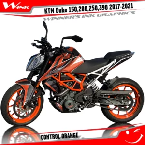 KTM-Duke-125-200-250-390-2017-2018-2019-2020-2021-2022-graphics-kit-and-decals-Control-Orange