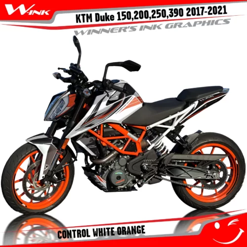 KTM-Duke-125-200-250-390-2017-2018-2019-2020-2021-2022-graphics-kit-and-decals-Control-White-Orange