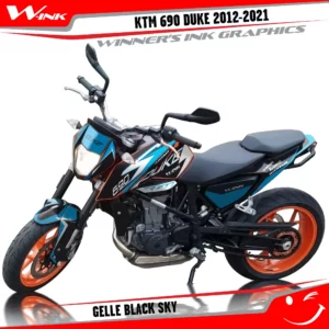 KTM-Duke-690-2012-2013-2014-2015-2016-2017-2018-2019-2020-graphics-kit-and-decals-Gelle-Black-Sky