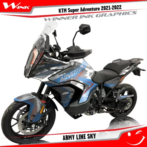KTM-Super-Adventure-S-2021-2022-graphics-kit-and-decals-with-designs-Army-Line-Sky