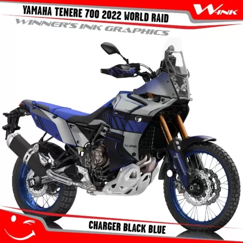 Yamaha-Tenere-700-2022-World-Raid-graphics-kit-and-decals-with-desing-Charger-Black-Blue