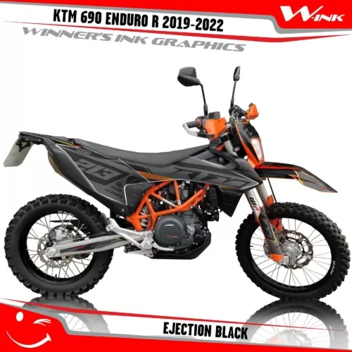 KTM-690-ENDURO-R-2019-2020-2021-2022-graphics-kit-and-decals-Ejection-Black