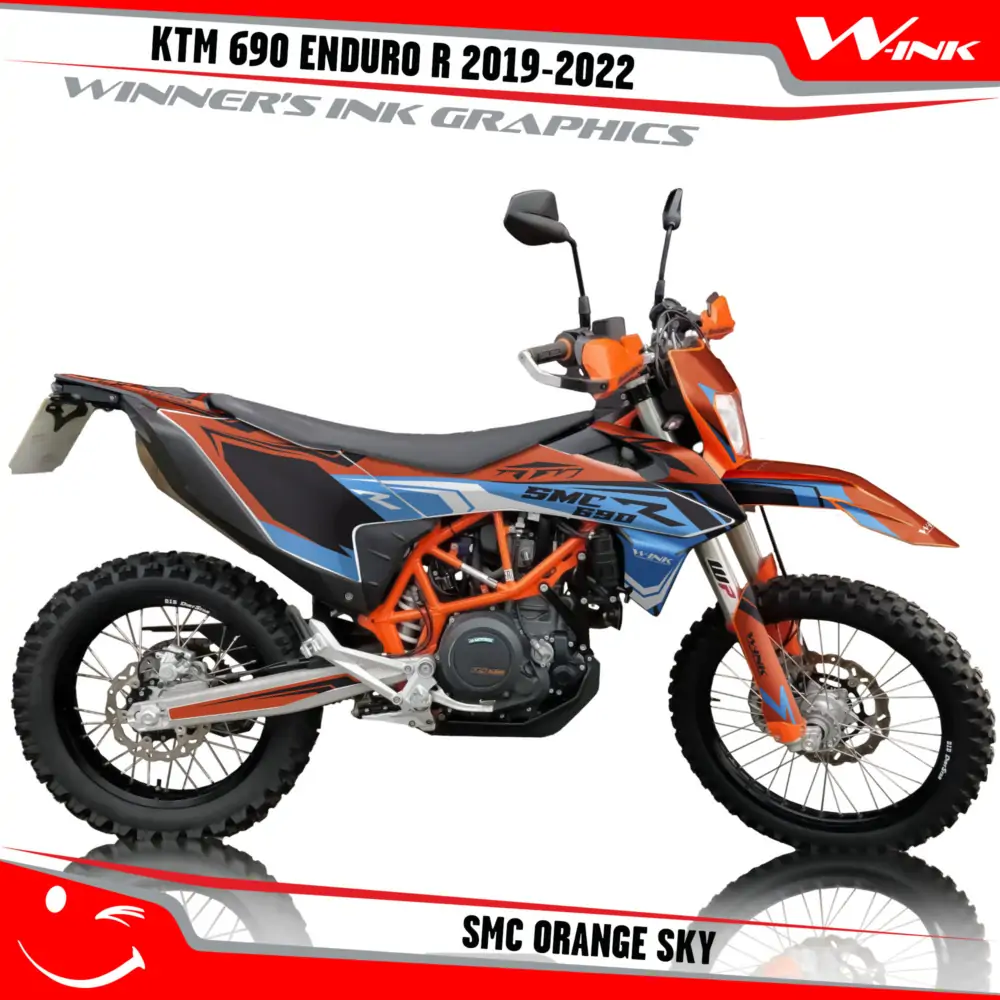 KTM-690-ENDURO-R-2019-2020-2021-2022-graphics-kit-and-decals-SMC-Orange-Sky