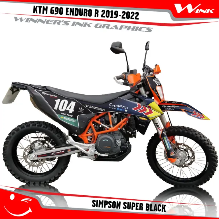 KTM-690-ENDURO-R-2019-2020-2021-2022-graphics-kit-and-decals-Simpson-Super-Black