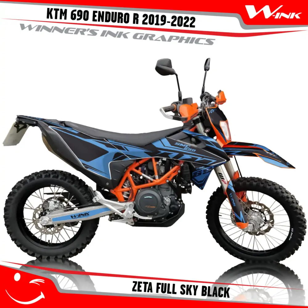 KTM-690-ENDURO-R-2019-2020-2021-2022-graphics-kit-and-decals-Zeta-Full-Sky-Black