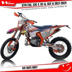 KTM-EXC-EXC-F-XC-W-XCF-W-2017-2018-2019-graphics-kit-and-decals-Six-Days-Grey