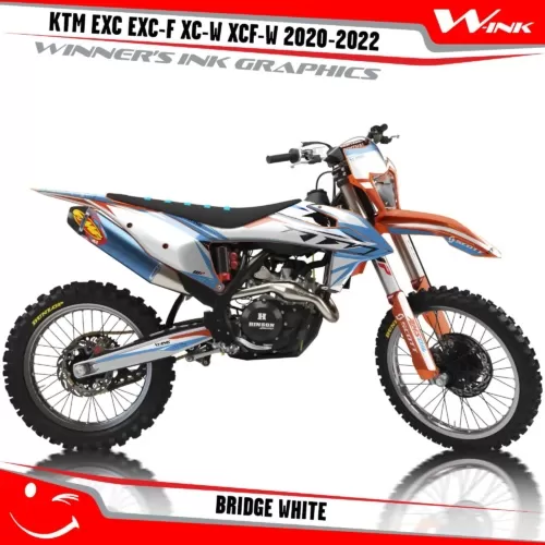 KTM-EXC-EXC-F-XC-W-XCF-W-2020-2021-2022-graphics-kit-and-decals-with-design-Bridge-White
