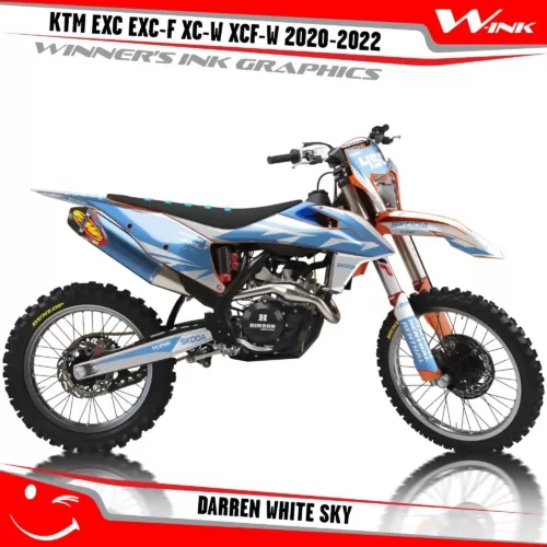 KTM-EXC-EXC-F-XC-W-XCF-W-2020-2021-2022-graphics-kit-and-decals-with-design-Darren-White-Sky