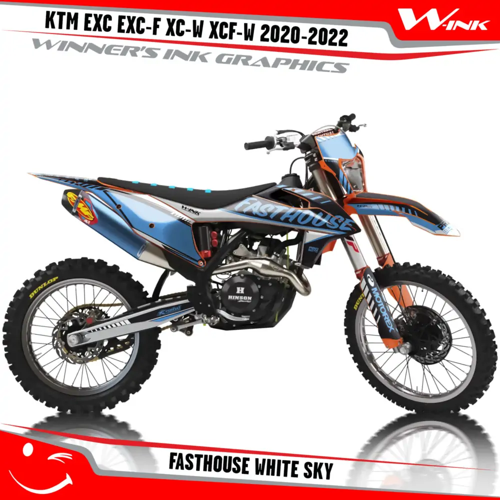 KTM-EXC-EXC-F-XC-W-XCF-W-2020-2021-2022-graphics-kit-and-decals-with-design-Fasthouse-White-Sky