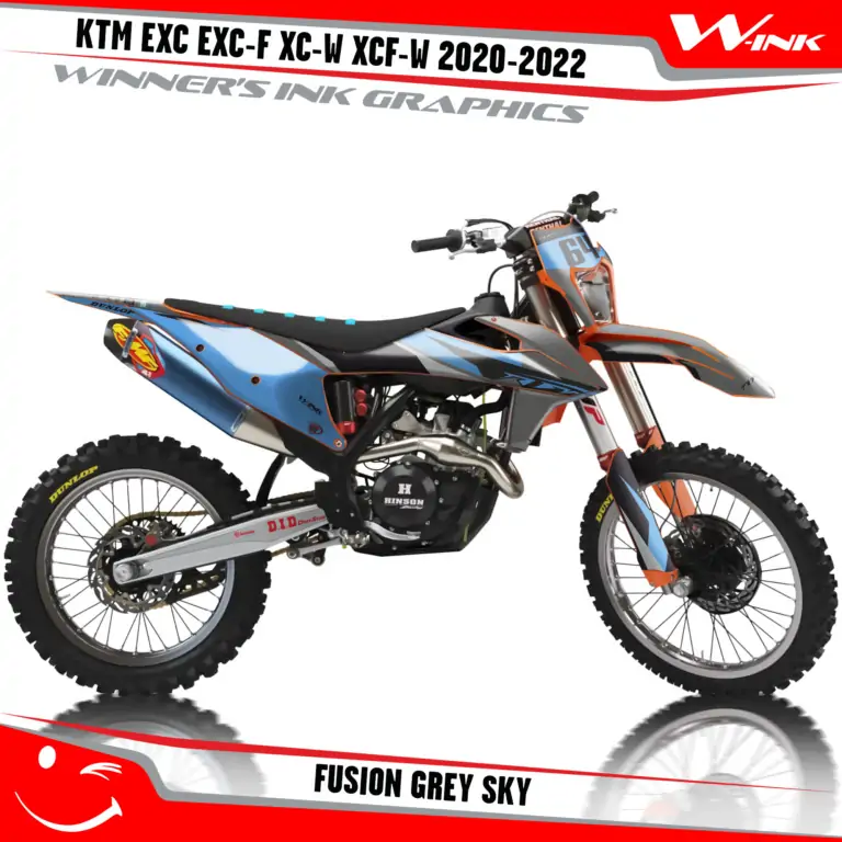 KTM-EXC-EXC-F-XC-W-XCF-W-2020-2021-2022-graphics-kit-and-decals-with-design-Fusion-Grey-Sky