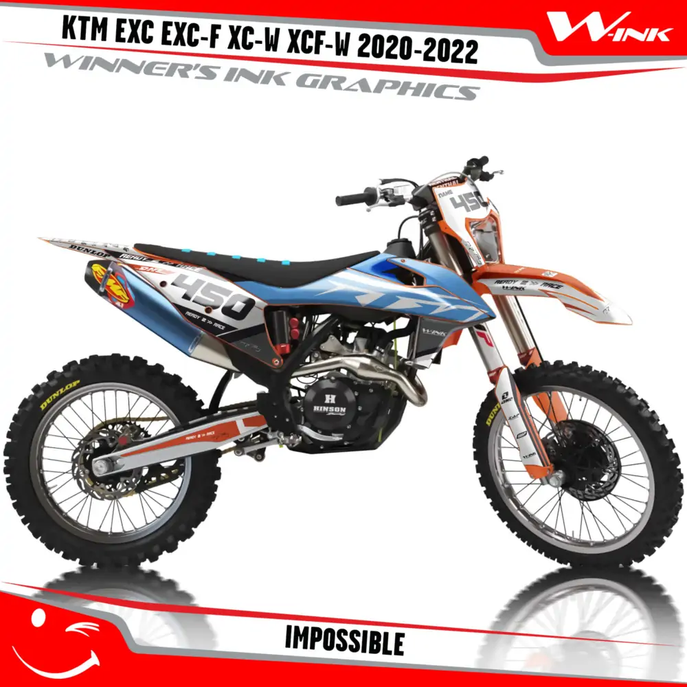 KTM-EXC-EXC-F-XC-W-XCF-W-2020-2021-2022-graphics-kit-and-decals-with-design-Impossible