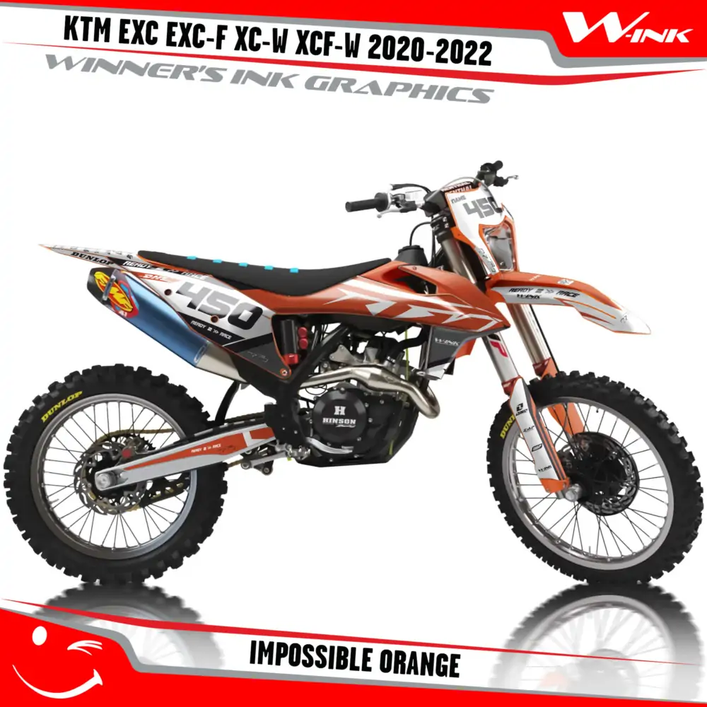 KTM-EXC-EXC-F-XC-W-XCF-W-2020-2021-2022-graphics-kit-and-decals-with-design-Impossible-Orange