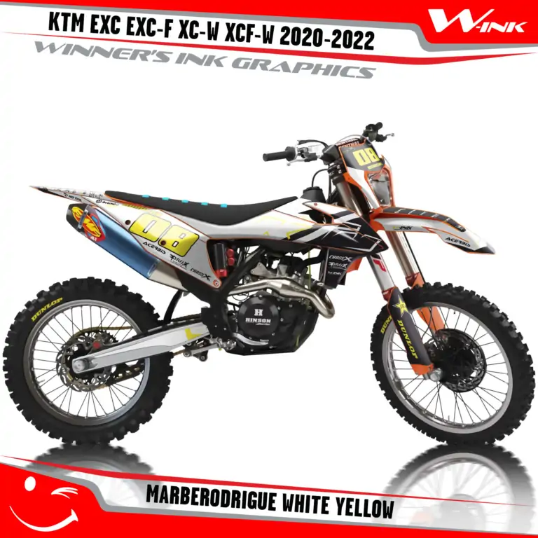 KTM-EXC-EXC-F-XC-W-XCF-W-2020-2021-2022-graphics-kit-and-decals-with-design-Marberodrigue-White-Yellow