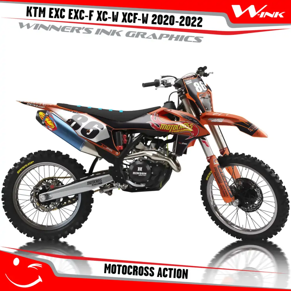 KTM-EXC-EXC-F-XC-W-XCF-W-2020-2021-2022-graphics-kit-and-decals-with-design-Motoscross-Action