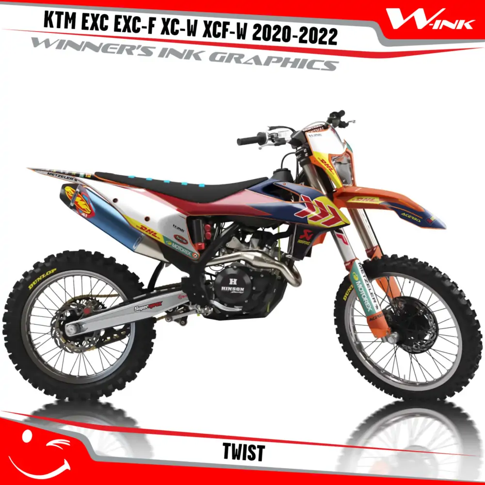 KTM-EXC-EXC-F-XC-W-XCF-W-2020-2021-2022-graphics-kit-and-decals-with-design-Twist