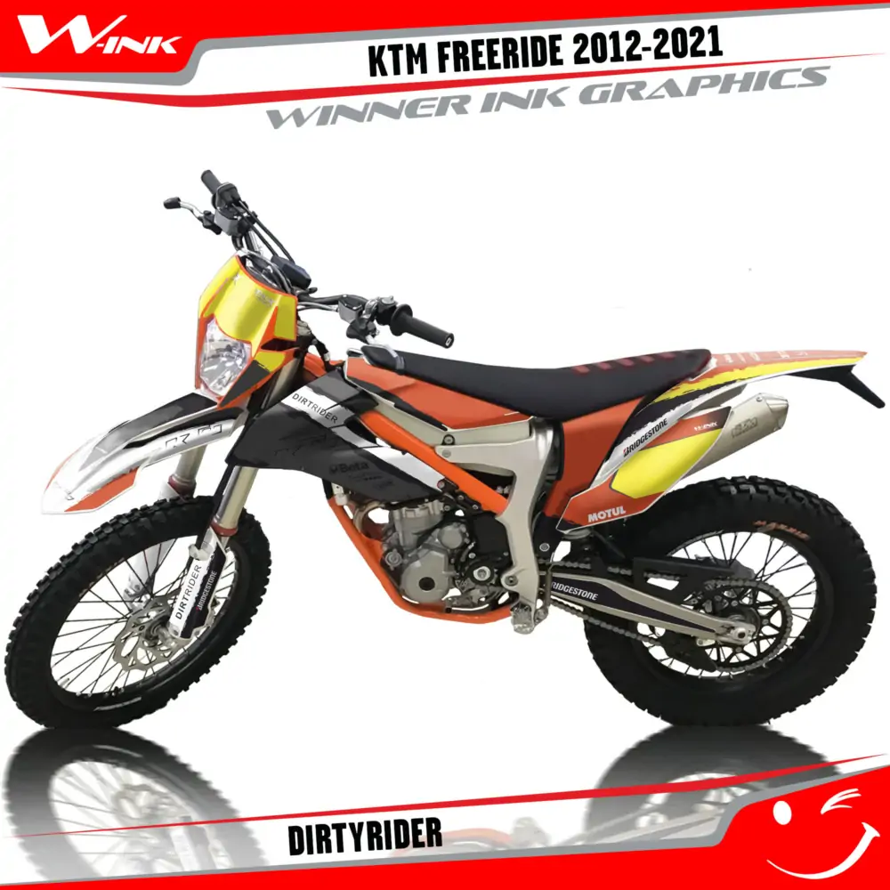 KTM-FREERIDE-2012-2013-2014-2015-2016-2017-2018-2019-2020-2021-2022-graphics-kit-and-decals-Dirtyrider