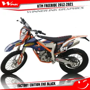 KTM-FREERIDE-2012-2013-2014-2015-2016-2017-2018-2019-2020-2021-2022-graphics-kit-and-decals-Factory-Edition-FMF-Black