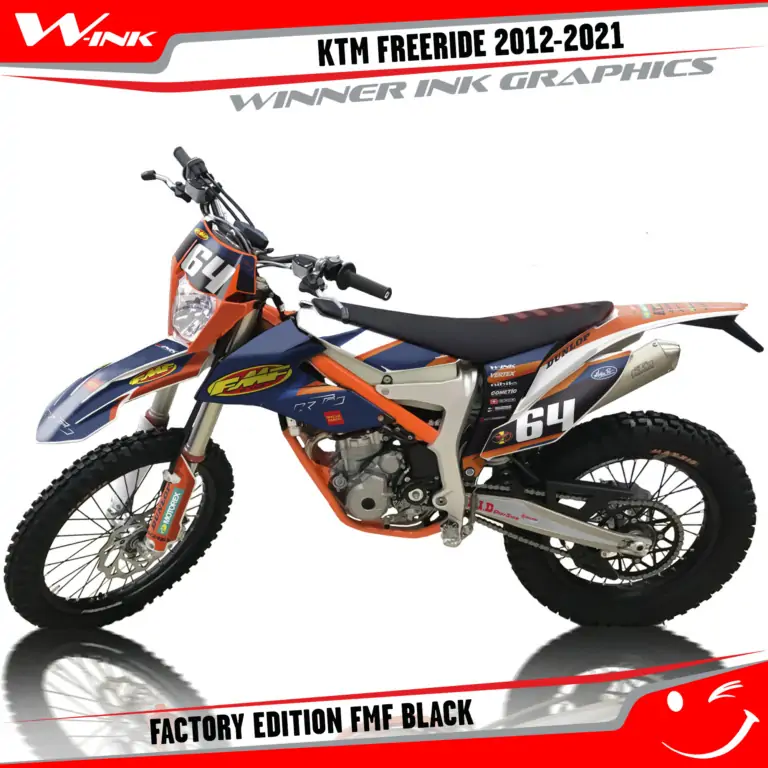 KTM-FREERIDE-2012-2013-2014-2015-2016-2017-2018-2019-2020-2021-2022-graphics-kit-and-decals-Factory-Edition-FMF-Black