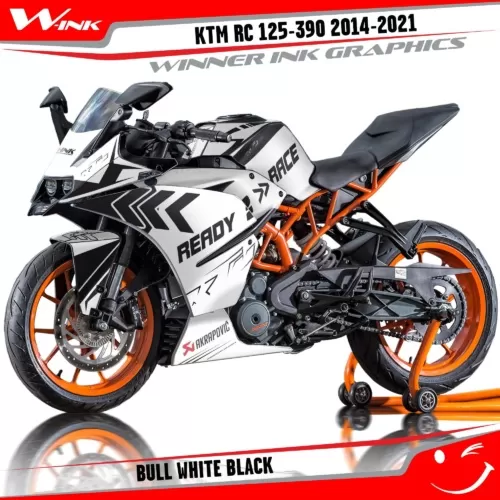 KTM-RC-125,200,250,390-2014-2015-2016-2017-2018-2019-2020-2021-graphics-kit-and-decals-Bull-White-Black