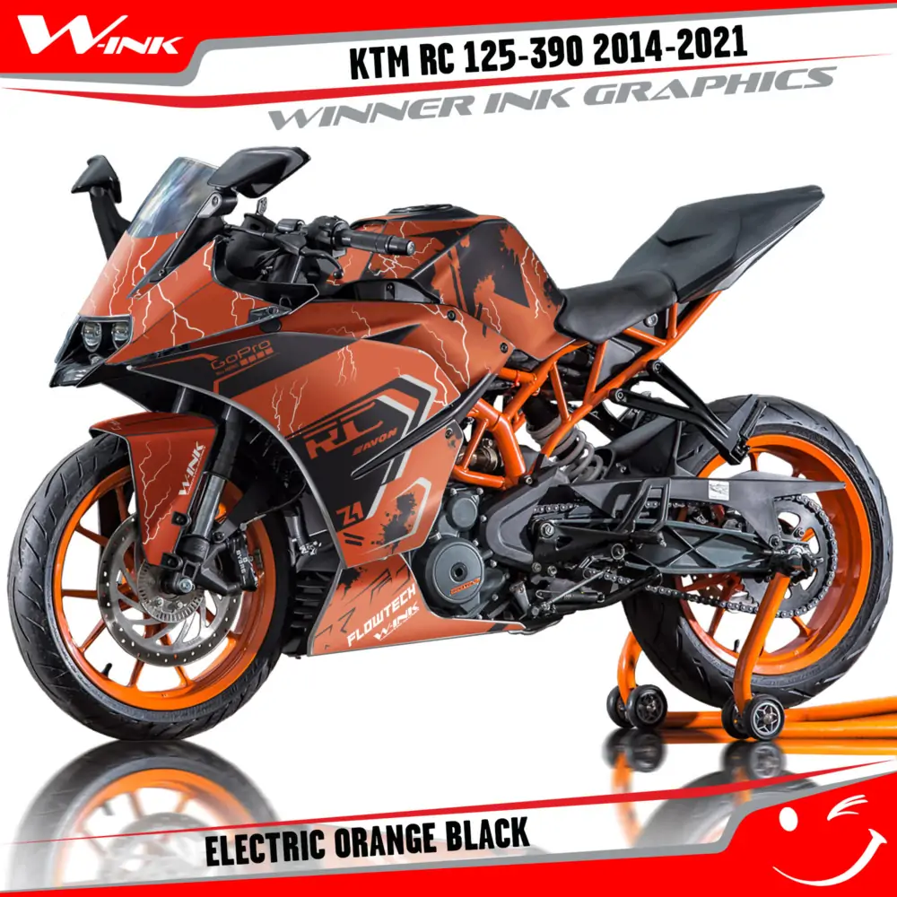 KTM-RC-125,200,250,390-2014-2015-2016-2017-2018-2019-2020-2021-graphics-kit-and-decals-Electric-Orange-Black