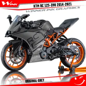 KTM-RC-125,200,250,390-2014-2015-2016-2017-2018-2019-2020-2021-graphics-kit-and-decals-Original-Grey
