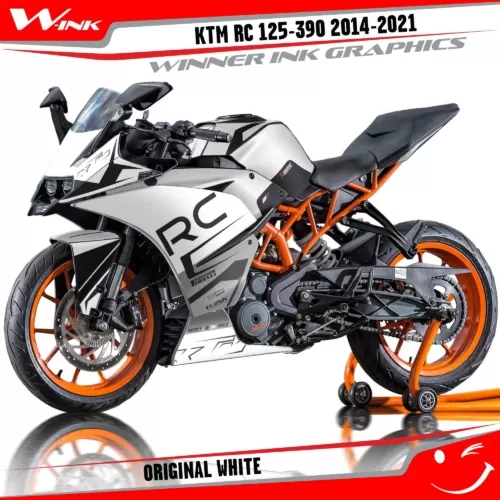 KTM-RC-125,200,250,390-2014-2015-2016-2017-2018-2019-2020-2021-graphics-kit-and-decals-Original-White