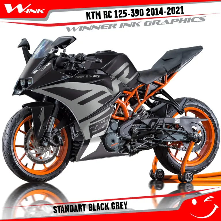 KTM-RC-125,200,250,390-2014-2015-2016-2017-2018-2019-2020-2021-graphics-kit-and-decals-Standart-Black-Grey