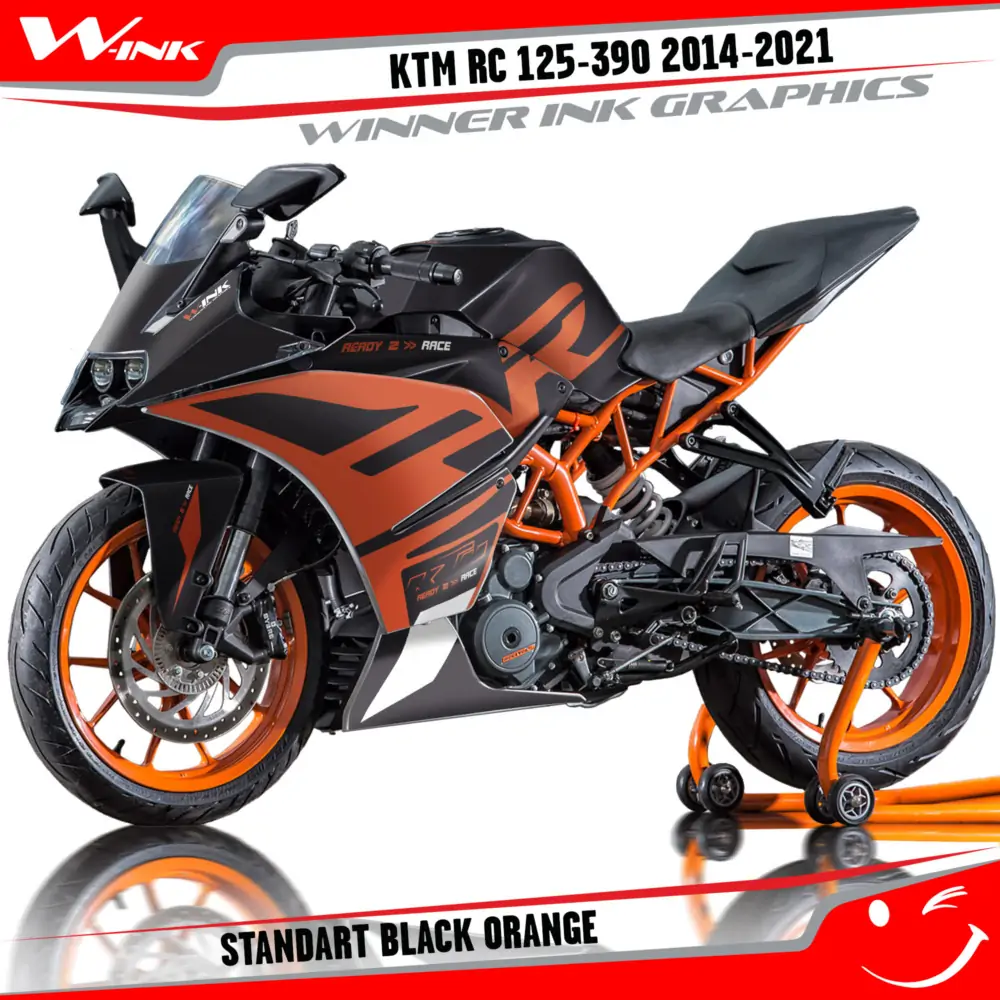 KTM-RC-125,200,250,390-2014-2015-2016-2017-2018-2019-2020-2021-graphics-kit-and-decals-Standart-Black-Orange