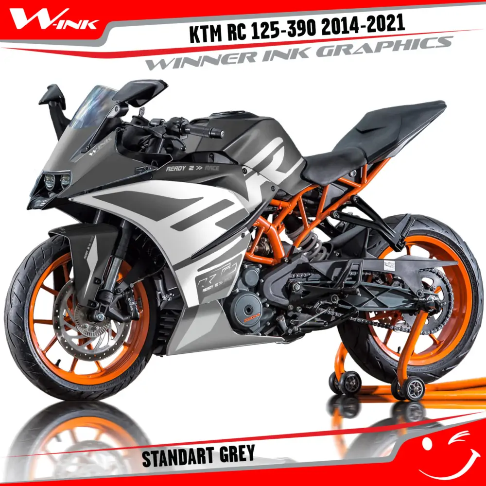 KTM-RC-125,200,250,390-2014-2015-2016-2017-2018-2019-2020-2021-graphics-kit-and-decals-Standart-Grey