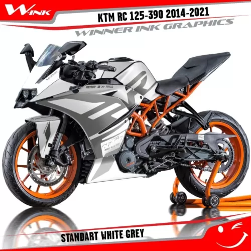 KTM-RC-125,200,250,390-2014-2015-2016-2017-2018-2019-2020-2021-graphics-kit-and-decals-Standart-White-Grey