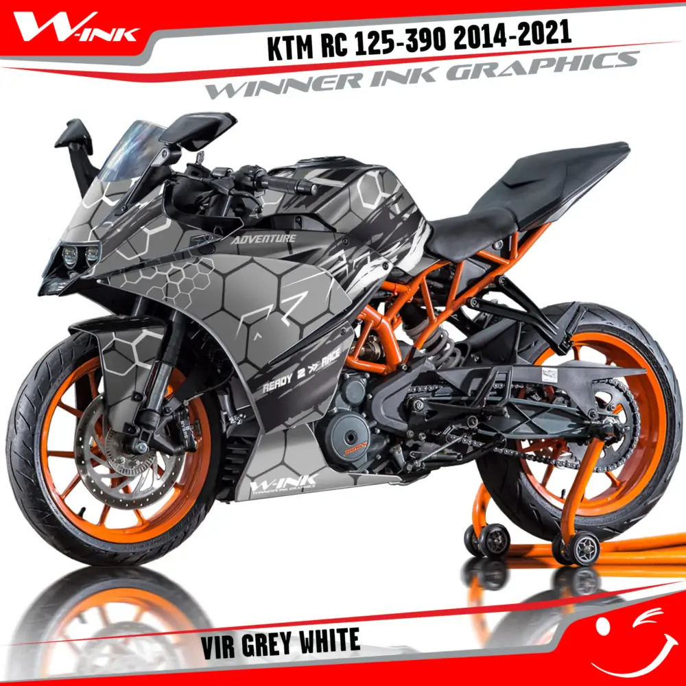 KTM-RC-125,200,250,390-2014-2015-2016-2017-2018-2019-2020-2021-graphics-kit-and-decals-Vir-Grey-White