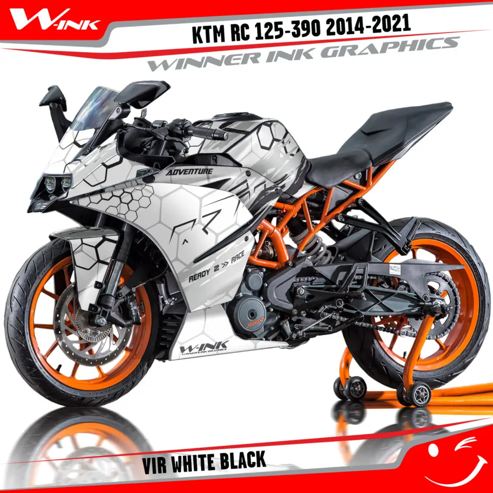 KTM-RC-125,200,250,390-2014-2015-2016-2017-2018-2019-2020-2021-graphics-kit-and-decals-Vir-White-Black